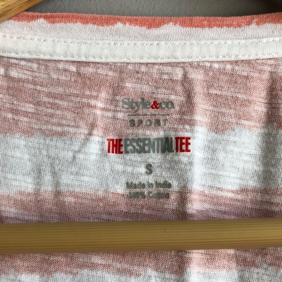 4/$24🦩 NWOT Small Style & Co Sport Tee - Picture 4 of 6